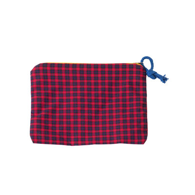 C loth pencil c ase Women's Coin Purse Classic Small Checkered Portable And Convenient For Use Color Blocking Stationery Pouch Large Capacity Multi Func