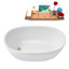 Baignoire autoportante 51 po avec drain interne Streamline-101413131