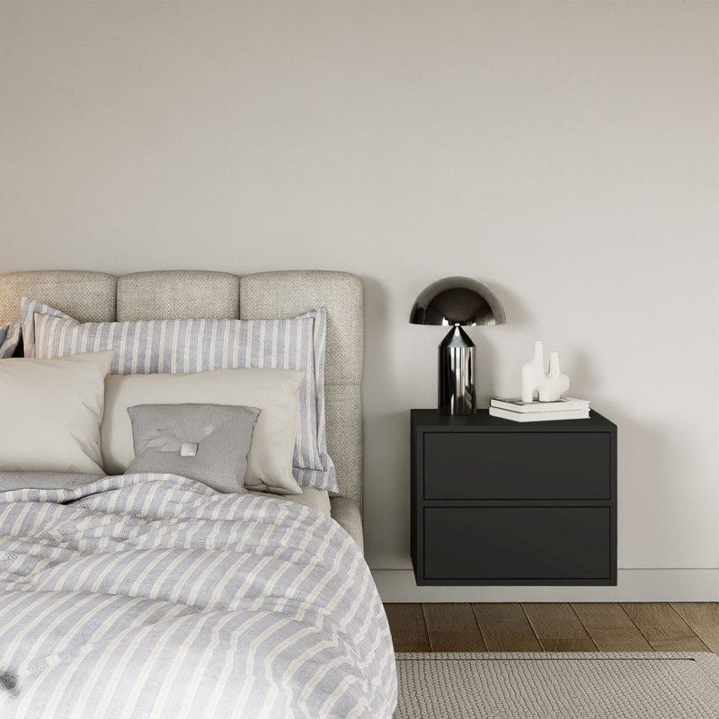 50cm W Manufactured Wood Bedside Table