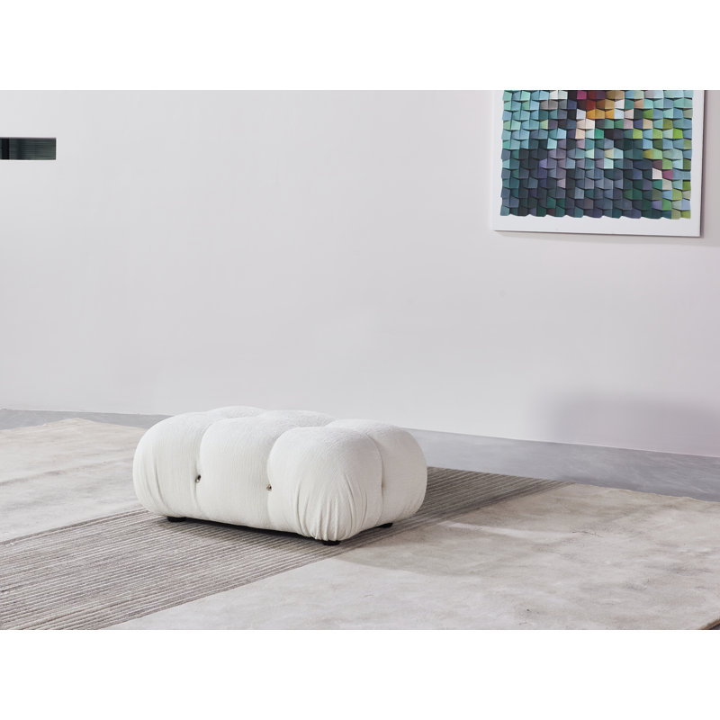 Repose-pieds Damion, Chenille blanche