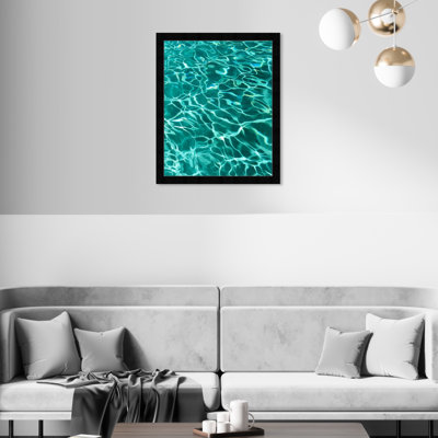 Clear Waters, Ocean Reflection " Clear Waters, Ocean Reflection Texture Coastal Blue "