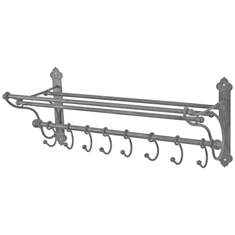 Kailyn Metal Accent Shelf with Towel Bar