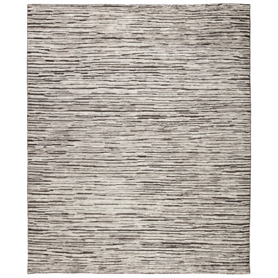 Tapis gris foncé / ivoire noué à la main Jaipur Living Ramsay (9 pi x 12 pi)
