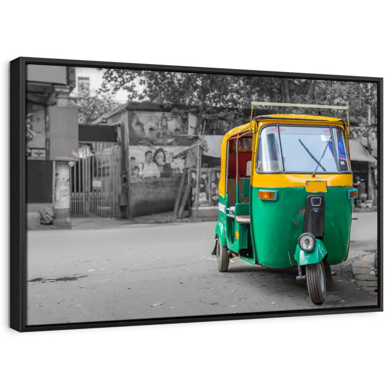 Impression sur toile Indian Rickshaw Pop, H 9 po x l 13 po