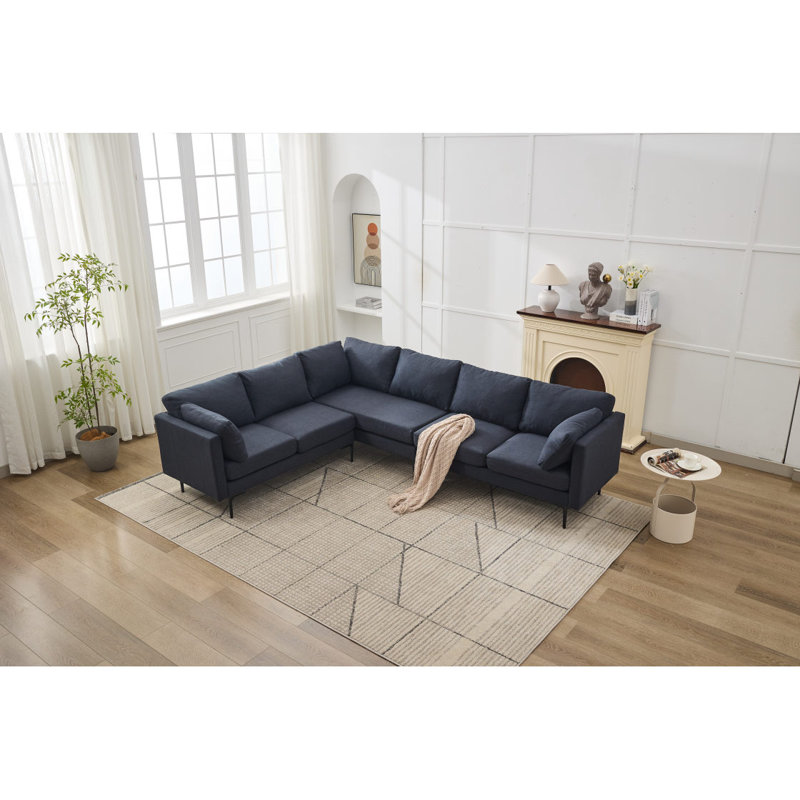 Méridienne modulaire en forme de L, canapé modulaire en forme de L à gauche, canapé en velours côtelé de style minimaliste moderne, déplié en lit, chambre à coucher, canapé compressé confortable