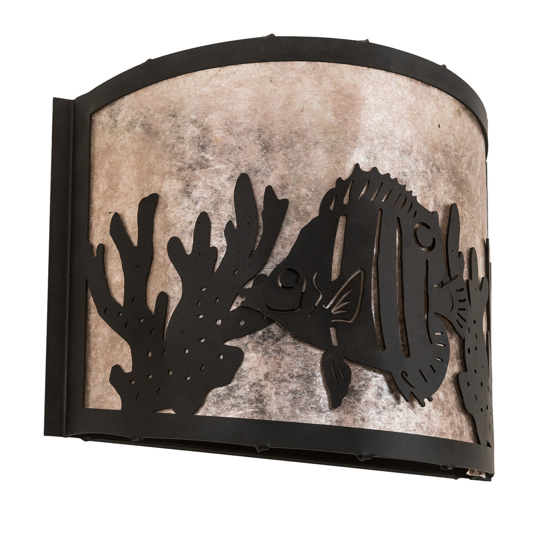 Rustic Lodge Flush Mounted Sconce Meyda Lighting
