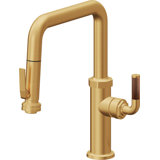 Descanso Kitchen Pull Down Kitchen Faucet With Squeeze Sprayer Quad Spout
