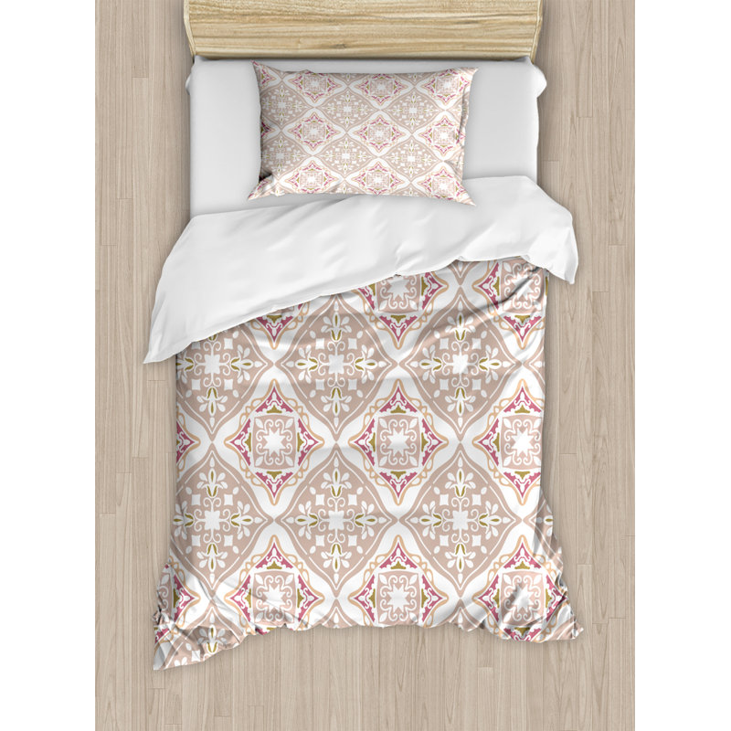 Eclectic Geometric Shapes Duvet Cover