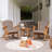 Dezi Teak Outdoor Rocking Chair
