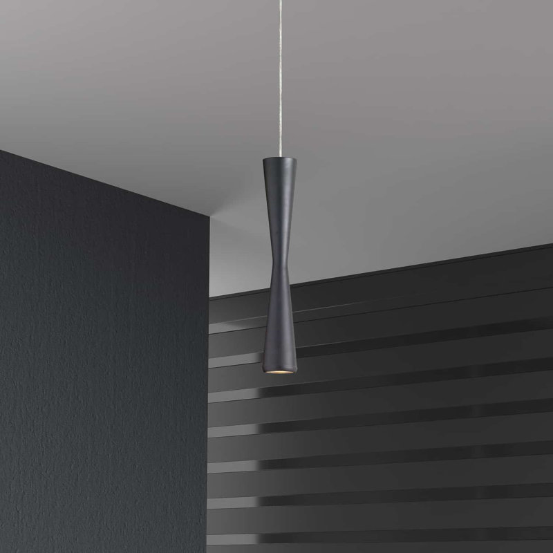 Wakeland 1 - Light LED Single Pendant, Black