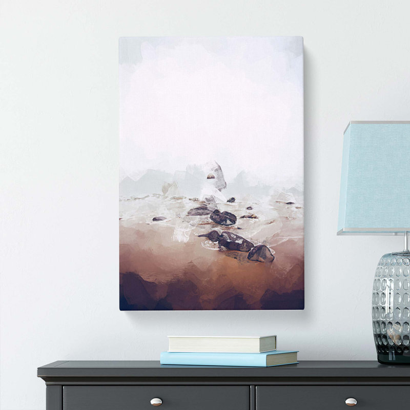 Rocks Upon A Beach In San Francisco In Abstract - Wrapped Canvas, 50cm H x 35cm W x 3cm D