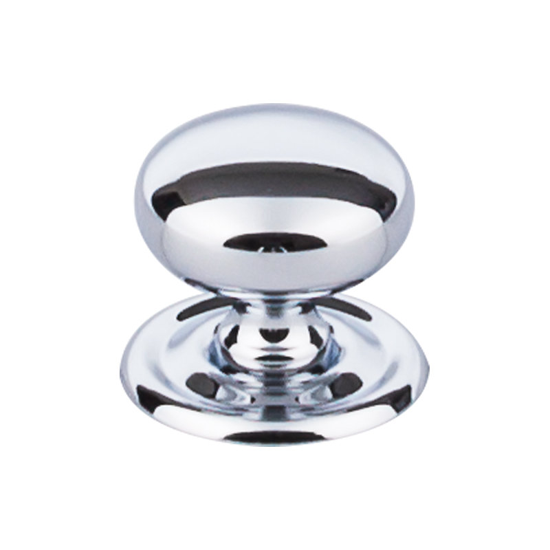 Victoria 1 1/4" Diameter Round Knob, Polished Chrome