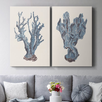 Toile tendue avec châssis Indigo Reef I-Premium - prêt à être accroché