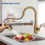 Robinet de cuisine à double fonction et poignée simple-126450216