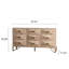 Commode 9 tiroirs, commodes et commodes modernes, meuble télé, commode en bois clair pour chambre à coucher, salon, couloir