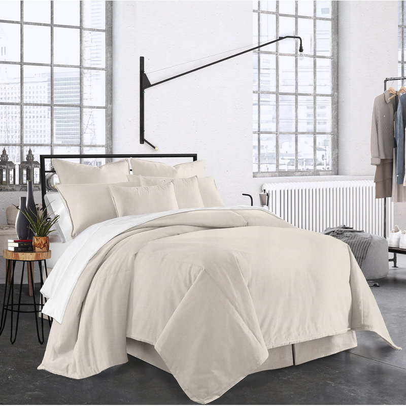Coussin en coton Carter, Naturel