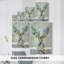 Fantastic Florals Deer, Portrait - Toile tendue avec châssis de qualité supérieure - Prêt à être accroché-108946348