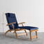 Steamer Reclining Chaise Lounge with Sunbrella Canvas Cushion-403105809