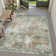 Sarah Modern Abstract Machine Washable Area Rug with Non-Slip Backing