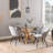 Heaven Round Dining Table with Glass-1579726551