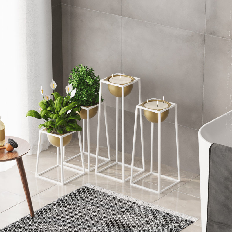 Becontree Decorative Pot, White