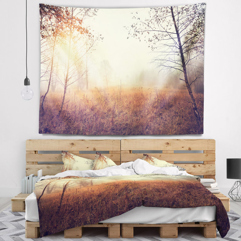 Magnifique paysage naturel avec tapisserie, H 32 po x l 39 po