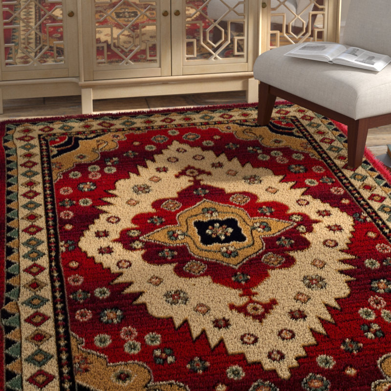Tapis de couloir bohème Albata 100% polypropylène tissé à la machine Albata, Tapis de couloir 2 pi 6 po x 8 pi