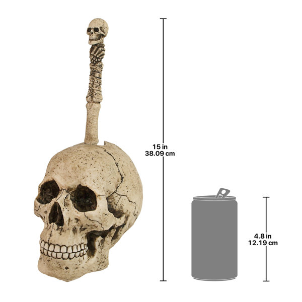 This Creepy Metal Skeleton Toilet Paper Holder Is Perfect For