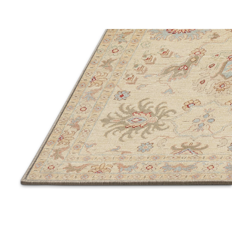 Tapis décoratif de Ivoire oriental katelin, Rectangle 5 pi x 7 pi