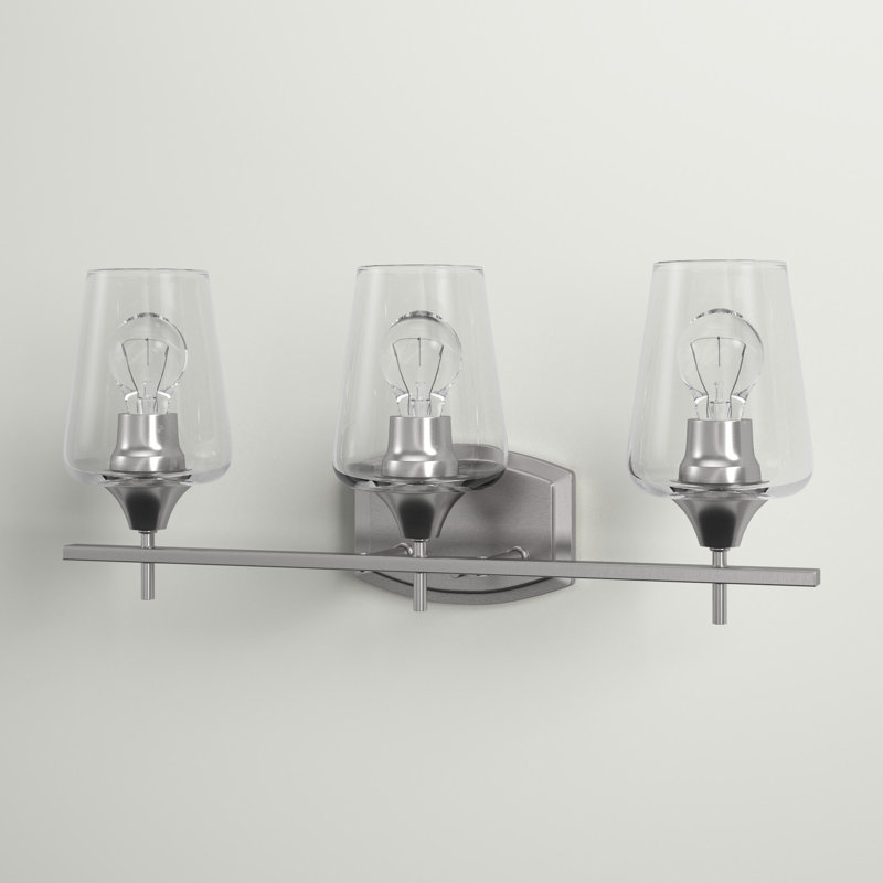 Dahlya 3 - Light Dimmable Vanity Light, Brushed Nickel