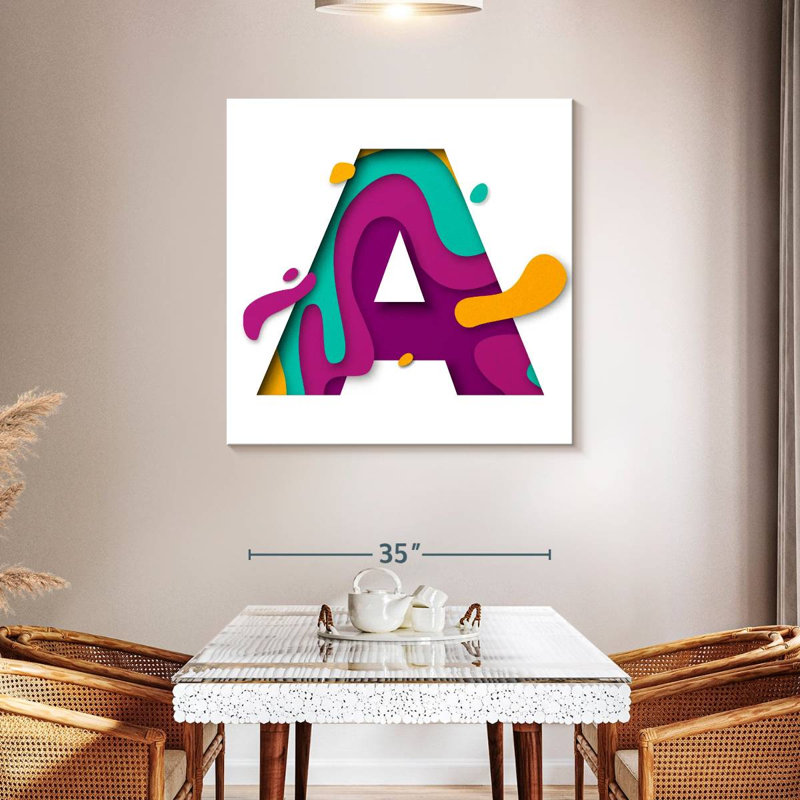 Tergel Fun A Letter, 39" H x 39" W