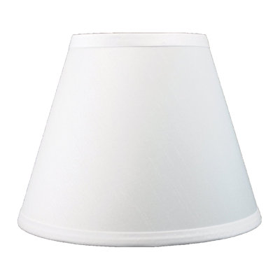 Abat-jour empire en soie / shantung H 7 po x l 9 po (araignée)