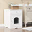 Enceinte en bois pour litière pour chat avec tiroir, table d'appoint, cage intérieure pour animal, table de chevet pour chat-1537442522