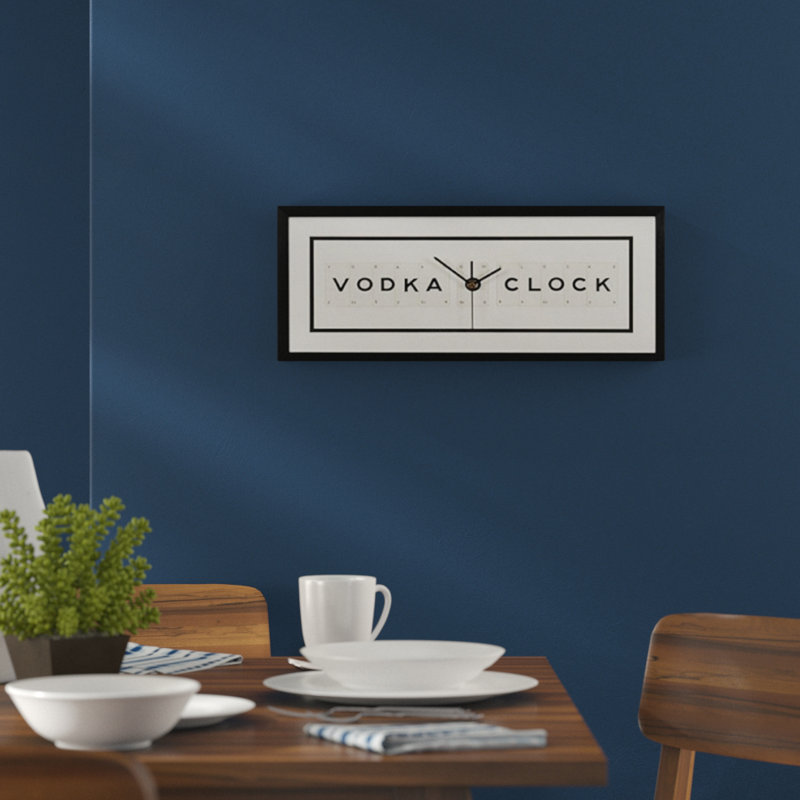 'Vodka O Clock' Framed Textual Art on Wood