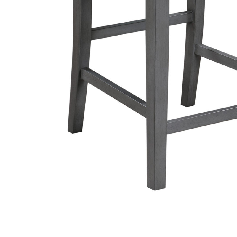 Ensemble de 2 chaises à hauteur de comptoir l 20 po Graham, Gris, Gris clair