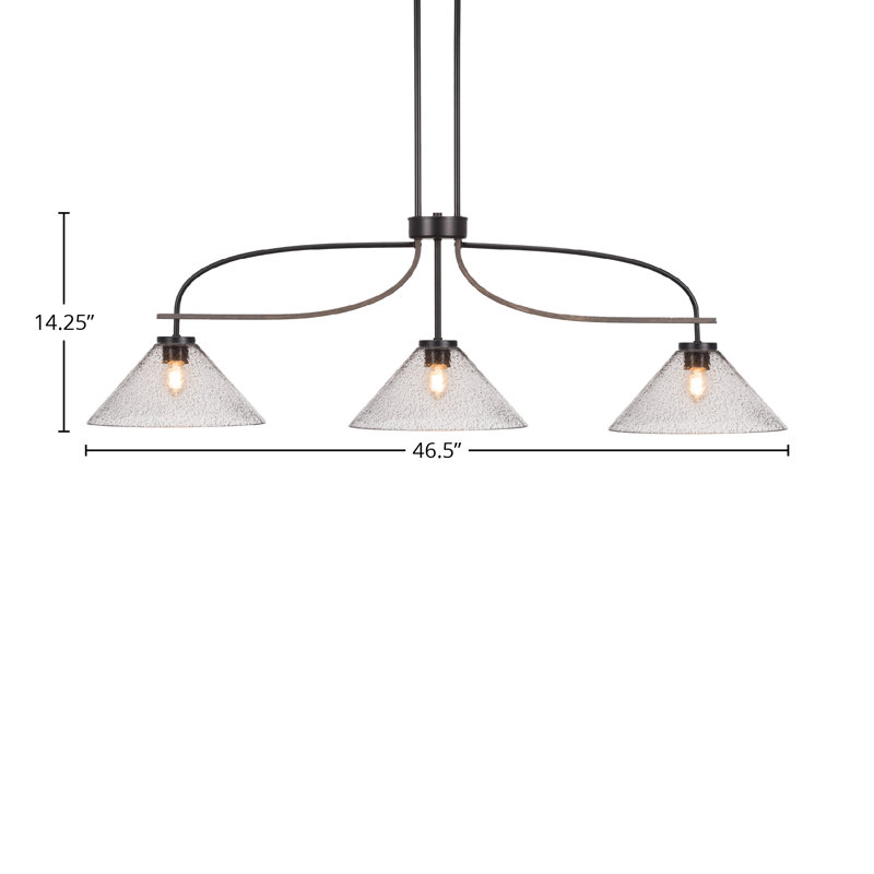 Barre d'éclairage 3 lumières Monterey en noir mat et finition en métal d'aspect bois patiné peint avec verre fumé de 12 po