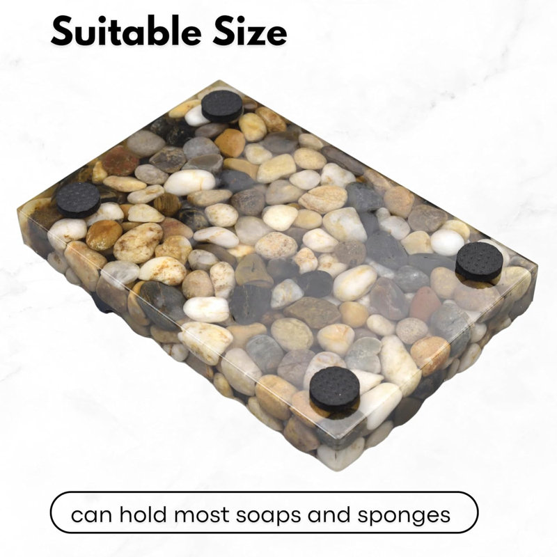 Stone Soap Dish Bathroom Tray Tumbler