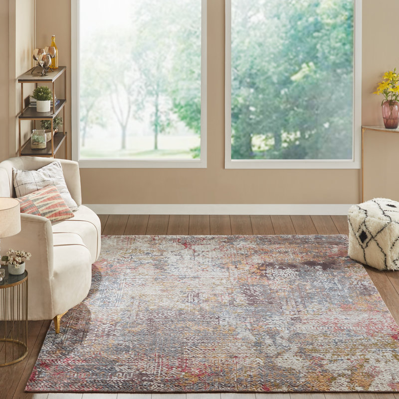 Hand Knotted Area Rug, Rectangle 8' x 10'