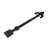 Black Wrought Iron Dummy Strap Hinge 12" L Fleur De Lis Rust Resistant