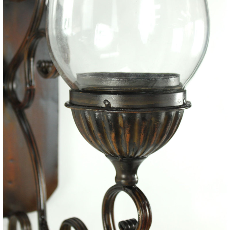 Bentley Metal and Glass Sconce