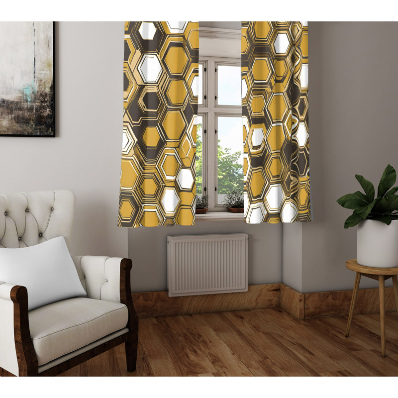 Semi Sheer Curtain Pair, 20" W x 52" L