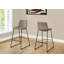 Chaise de bureau, hauteur de bar, debout, bureau d'ordinateur, bureau, aspect cuir brun, métal noir, contemporain, moderne