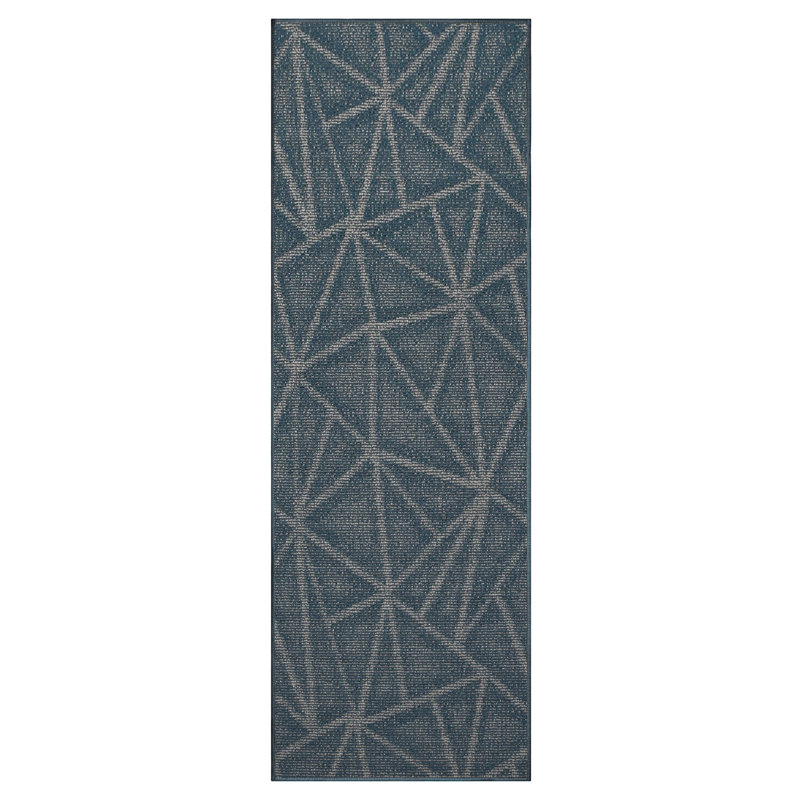 Tapis intérieur/extérieur bleu, Tapis de couloir 3 pi x 26 pi