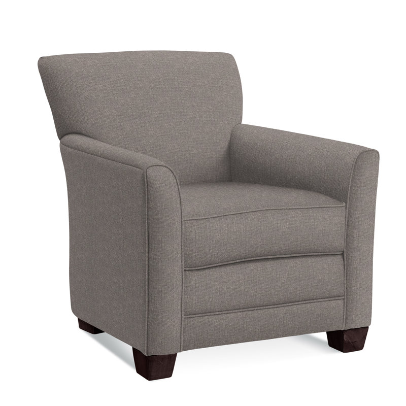 Buckley Armchair, Java Finish, Snow Crypton Performance; 0884-91