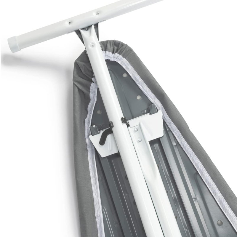 Made Gray T-Leg Ironing Board With Adjustable Height & Compact Folding Design