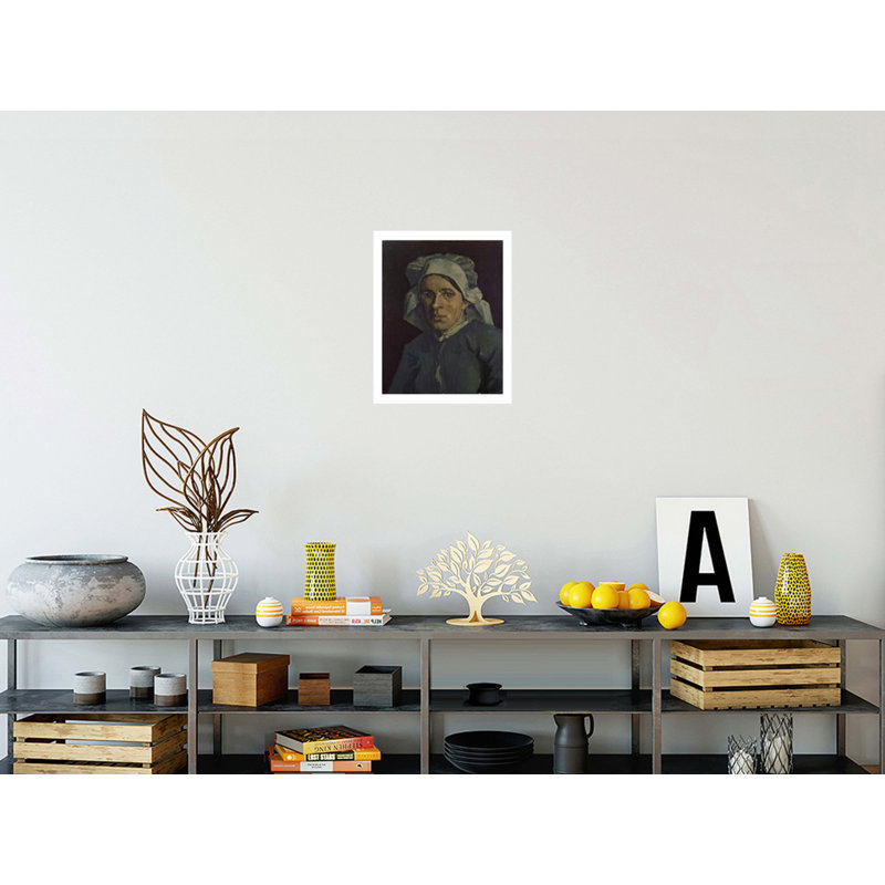 Tête de femme par Vincent van Gogh - Estampe numérique, H 20 po x l 16 po