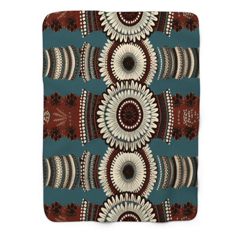 Boho Zigs - couverture 1 pièce, Grand lit