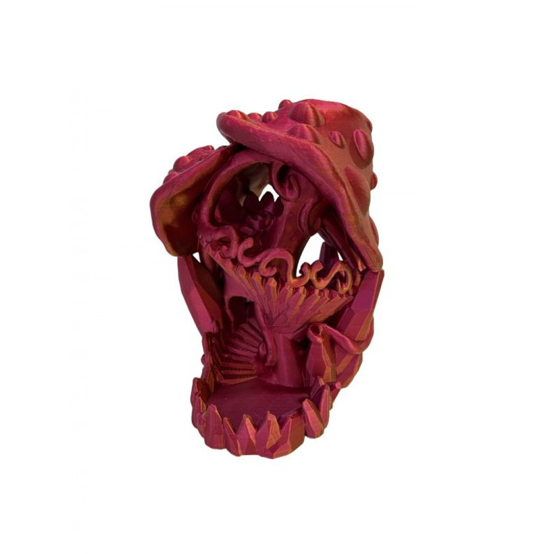 3D Printed Red Mushroom Dice Tower Figurine, Red