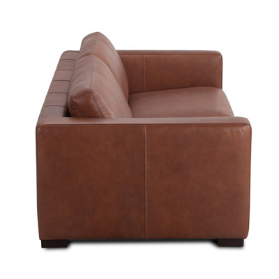  91'' Top Grain Genuine Leather Sofa