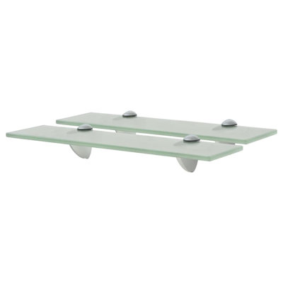 2 Piece Glass Floating Shelf